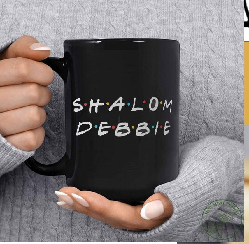 Friends Customized Shalom Mug tea cup coffee cup Ceramic Mug 11oz 15oz work mug personalized gift Israel Jewish gift coffee mug gift idea tv