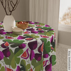 7 Species Israel Tablecloth Indoor/Outdoor Cotton or Polyester Fruit Israeli Artist Home Decor Shabbat Fruit art Hanukkah Gifts Pomegranate