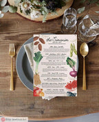 Simanim Blessings Rosh Hashanah Printable Sheet, table decor, Jewish New Year Digital Download, Interactive, Jewish holiday Shana tova