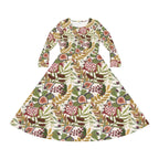 7 Species of Israel Print Dress: Rosh Hashanah Jewish Holiday Outfit