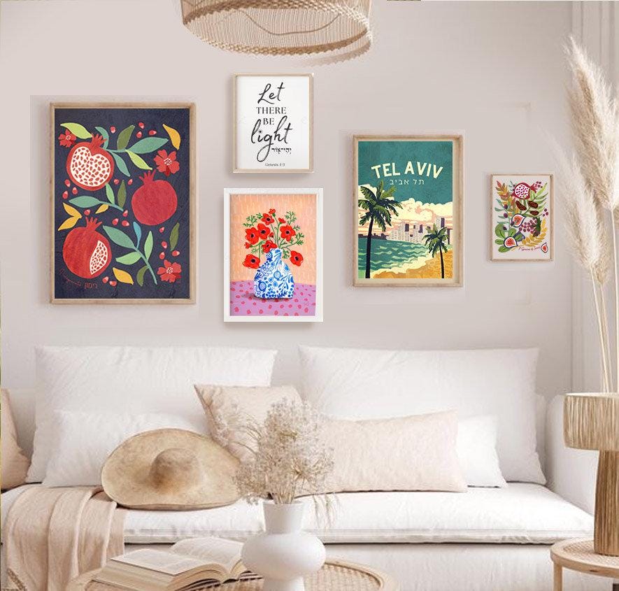 Shabbat Candles Wall Art Lighting