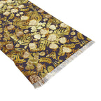 Gold Israel Fruits Scarf Light Headwrap Pattern Fabric Hair Covering Jewish Women’s Accessories Rosh Hashanah 7 Species Israel Art Israeli