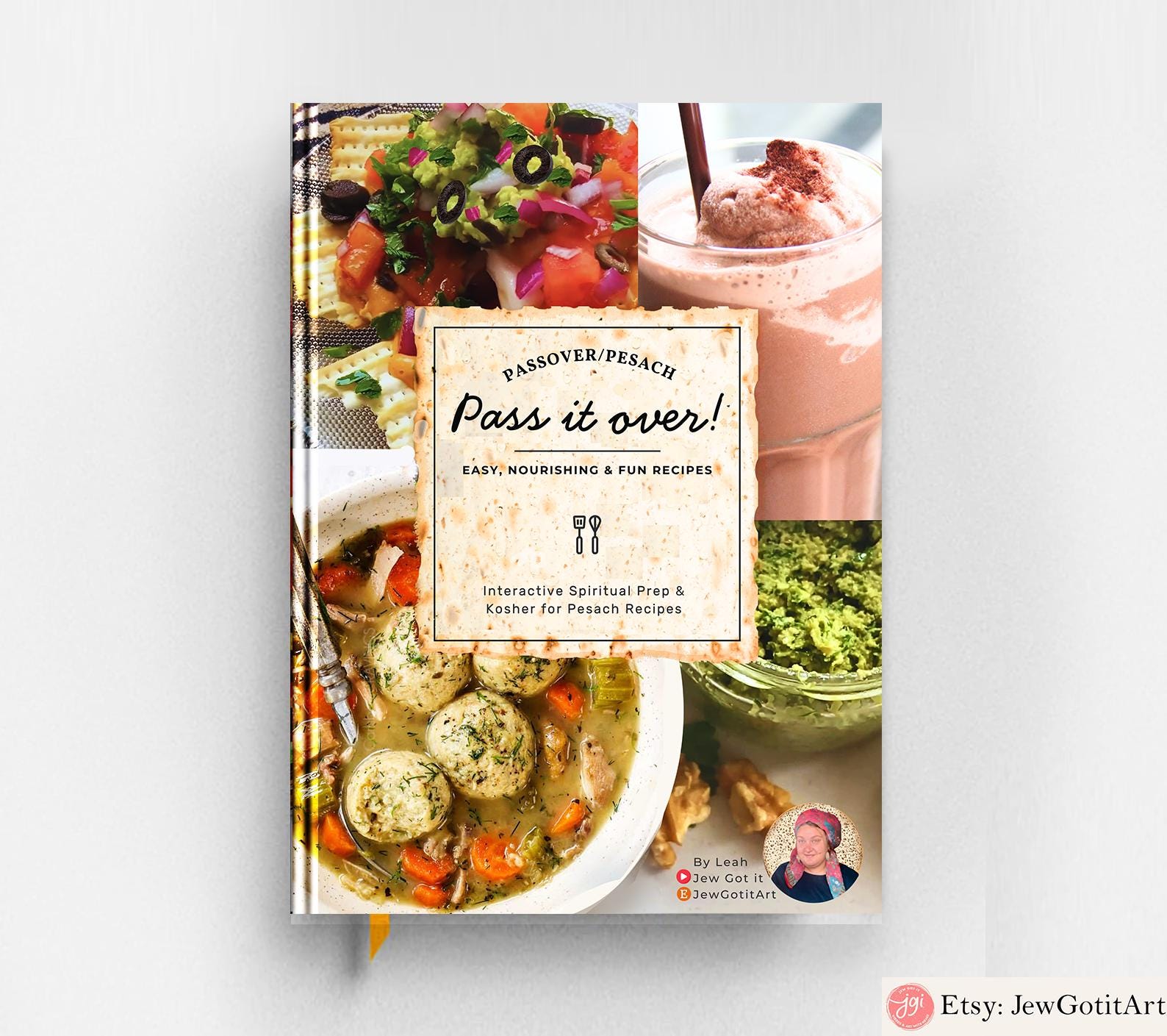 Passover Cookbook Digital Download Kosher for Pesach Recipes Jewish Holiday Blessings Passover Printable Food Jokes Kosher Recipes Pesach