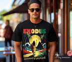 Exodus Passover Hoodie Sweatshirt Reggae Movement of Ya People Rastafarian Shirt Spiritual Gift Biblical Shirt African Heritage Apparel Art
