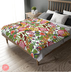 7 Species of Israel Blanket Velveteen Plush, throw blankets, 30x40 50x60 60x80 Israel Art Jewish Hanukkah Gifts gift Fruit Pomegranate chai