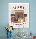 Holy Temple Jerusalem Wall Art Beit Hamikdash Holyland Am Yisrael Chai Jewish Gift Israeli Artist Gift Jewish Gifts Art Poster Israel Art