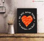 Never Again Wall Art – Jewish Digital Download – Am Yisrael Chai Poster – Israeli Artist – Never Forget Judaica – Printable Jewish Gift