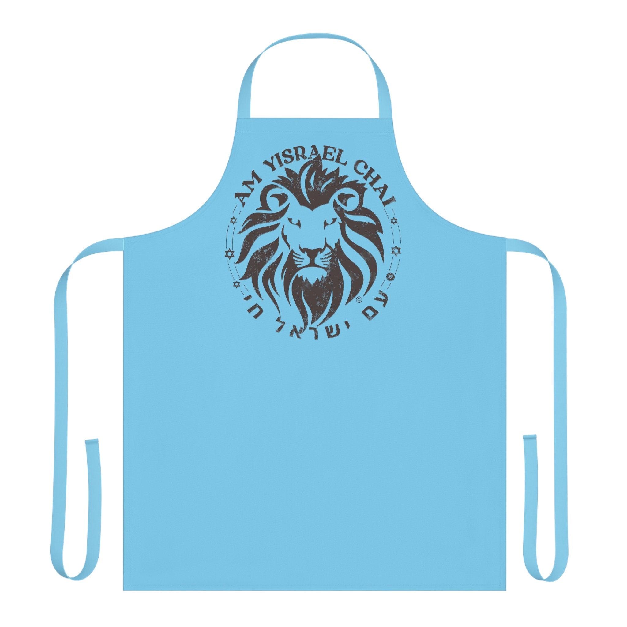 Am Yisrael Chai Apron, Lion Zion Lion Judah kitchen, jewish gifts, israel art, israeli, hanukkah, hanukkah gifts, cooking, kitchen decor