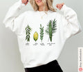 Lulav Etrog Sukkot Sweatshirt Sweater Shirt 4 Species Israeli Artist Israel Art Sukkah Feast of Tabernacle Decoration gift Jewish Holiday