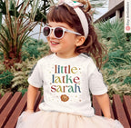 Little Latke Baby Onesie | Hanukkah Shirt | Personalized Jewish Gift | Custom Baby Bodysuit by Israeli Artist | Am Yisrael Chai Holiday Gift