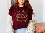 Happy Challah Days Shirt Holiday Shirt Jewish Holiday Hanukkah Passover Rosh Hashanah Israel art Israelite gifts gift Unisex Cotton Tee