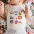 Hanukkah Tshirt unisex Latke Menorah Donut Shirt woman, man shirt, jewish gift, Israel, Design Jewish Shirt Chanukah Israeli Artist Holiday