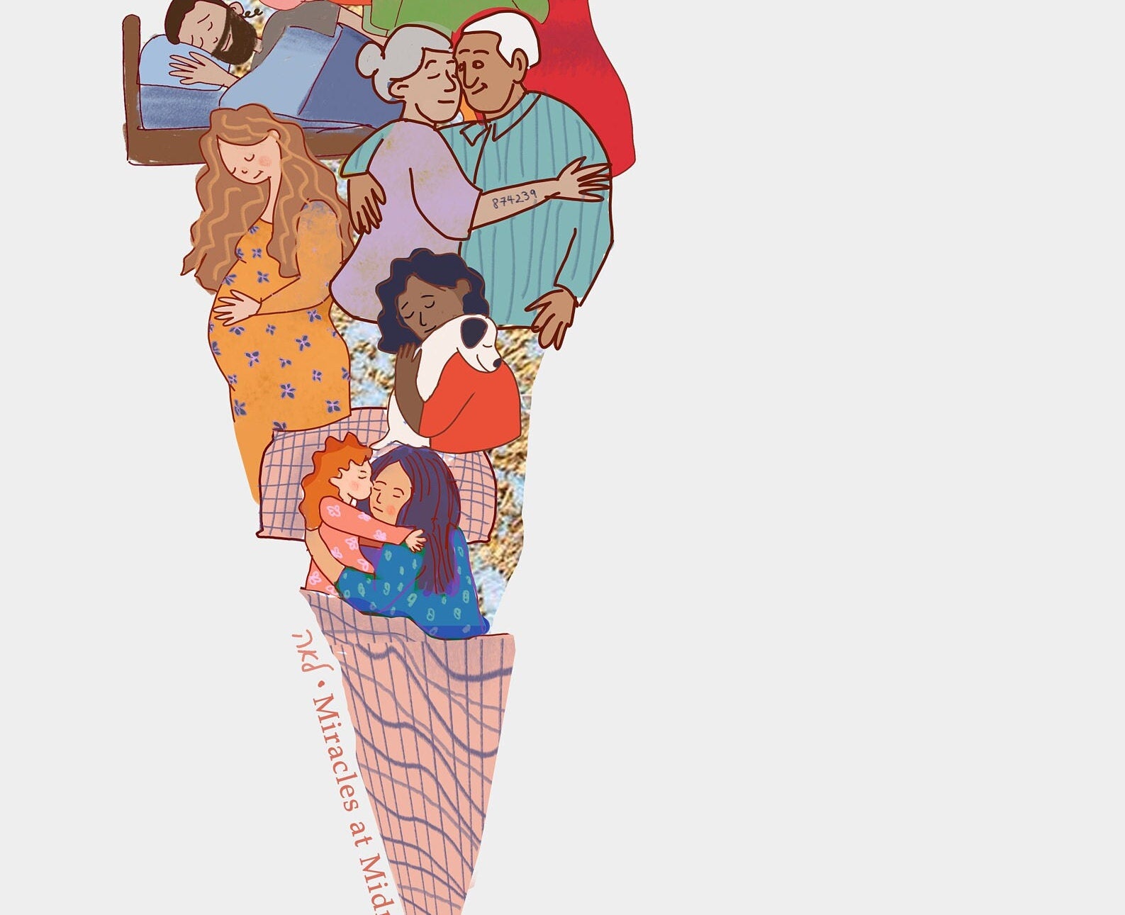 Miracles At Midnight Shirt in Israel Art Israeli Artist Jewish Israelite Shema Yisrael Am Yisrael Chai Family shirt woman shirt jewish gift