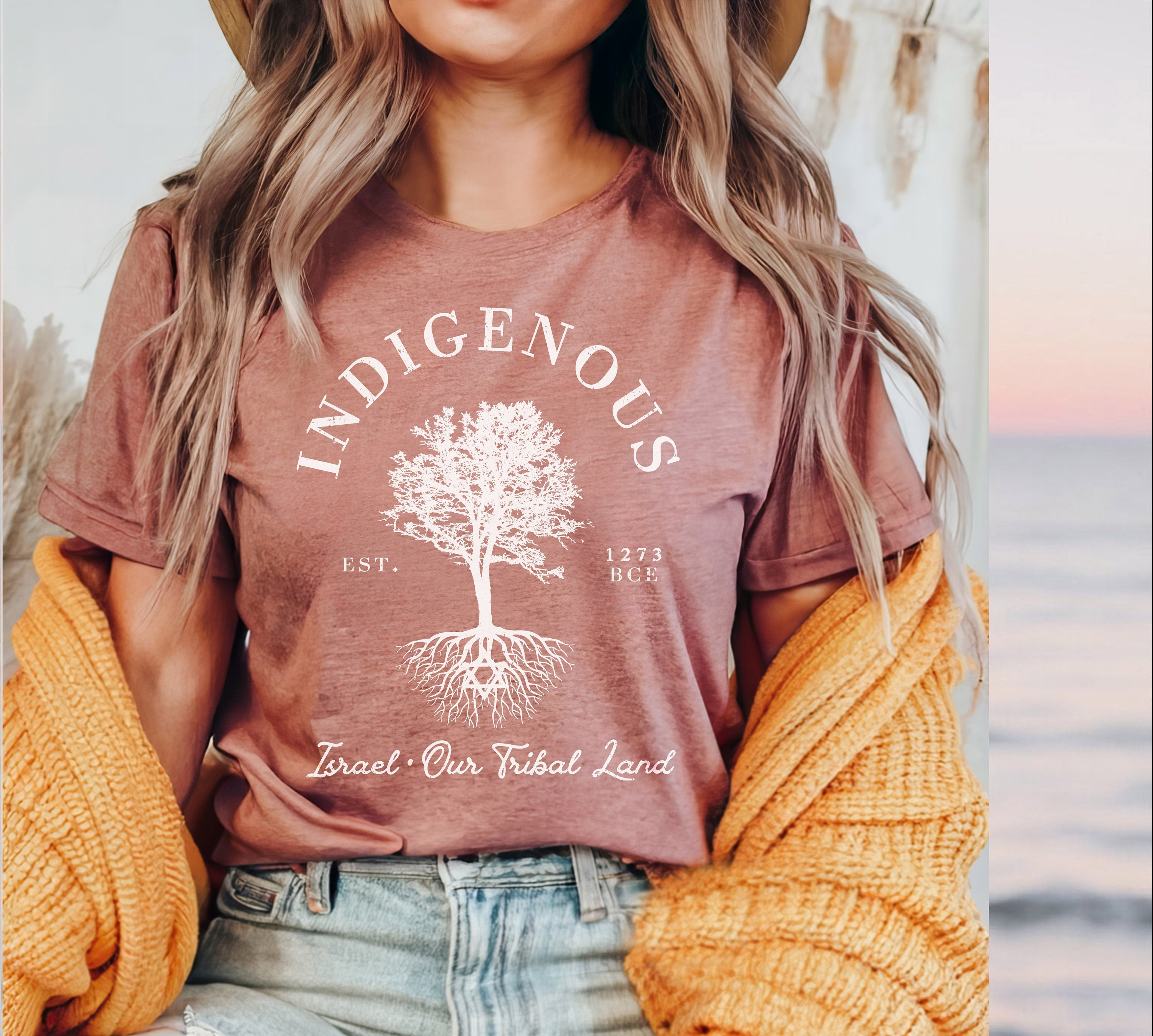 Indigenous Israel Tribal Land T-Shirt: Jewish Heritage Tree Graphic