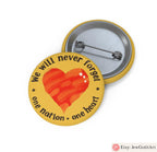 Pin Set We Will Never Forget Never Again Magnets Magnet Stickers Heart Badge Yellow Ribbon  Am Yisrael Chai Star David