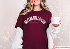 Momshiach shirt Jewish Mom Shirt College letters Tee Jewish T-Shirt for Women Bible Mom Gift Shabbat Shirt Jewish Apparel Shirt Israel Shirt