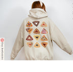 Purim Hamantaschen Hoodie Sweatshirt T-Shirt Sweater Purim Costume Gift Israeli Artist Jewish Holiday Am Yisrael Chai Design Purim Gift Idea