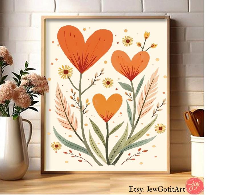 Israel Heart Wall Art Poster Jewish Gift Israeli Artist Never Forget Never Forgive Heart Am Yisrael Chai Never Again is now Judaica Art