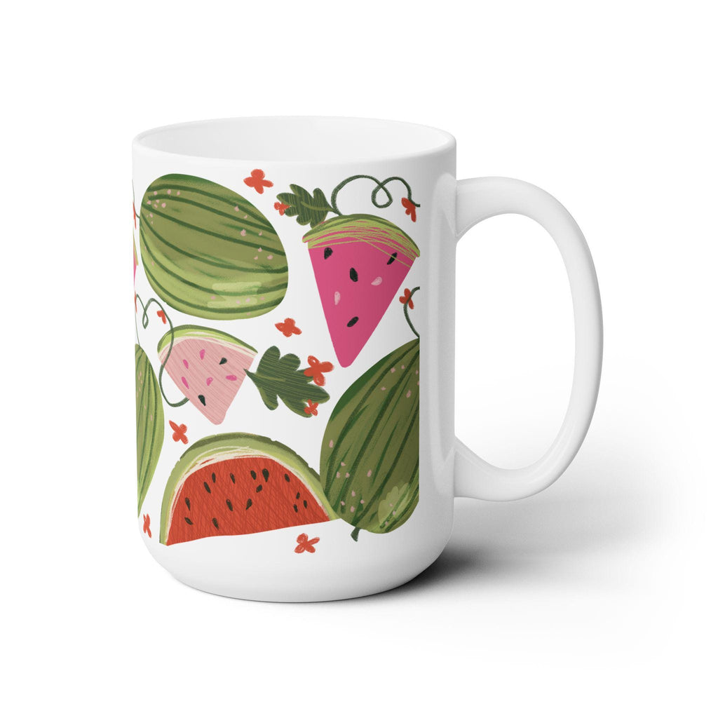 Watermelon Mug 11oz 15oz Am Yisrael Chai, jewish art coffee cup Ceramic Mug Israel, jewish gift, Fruit Art Israelite Rosh Hashanah Israeli