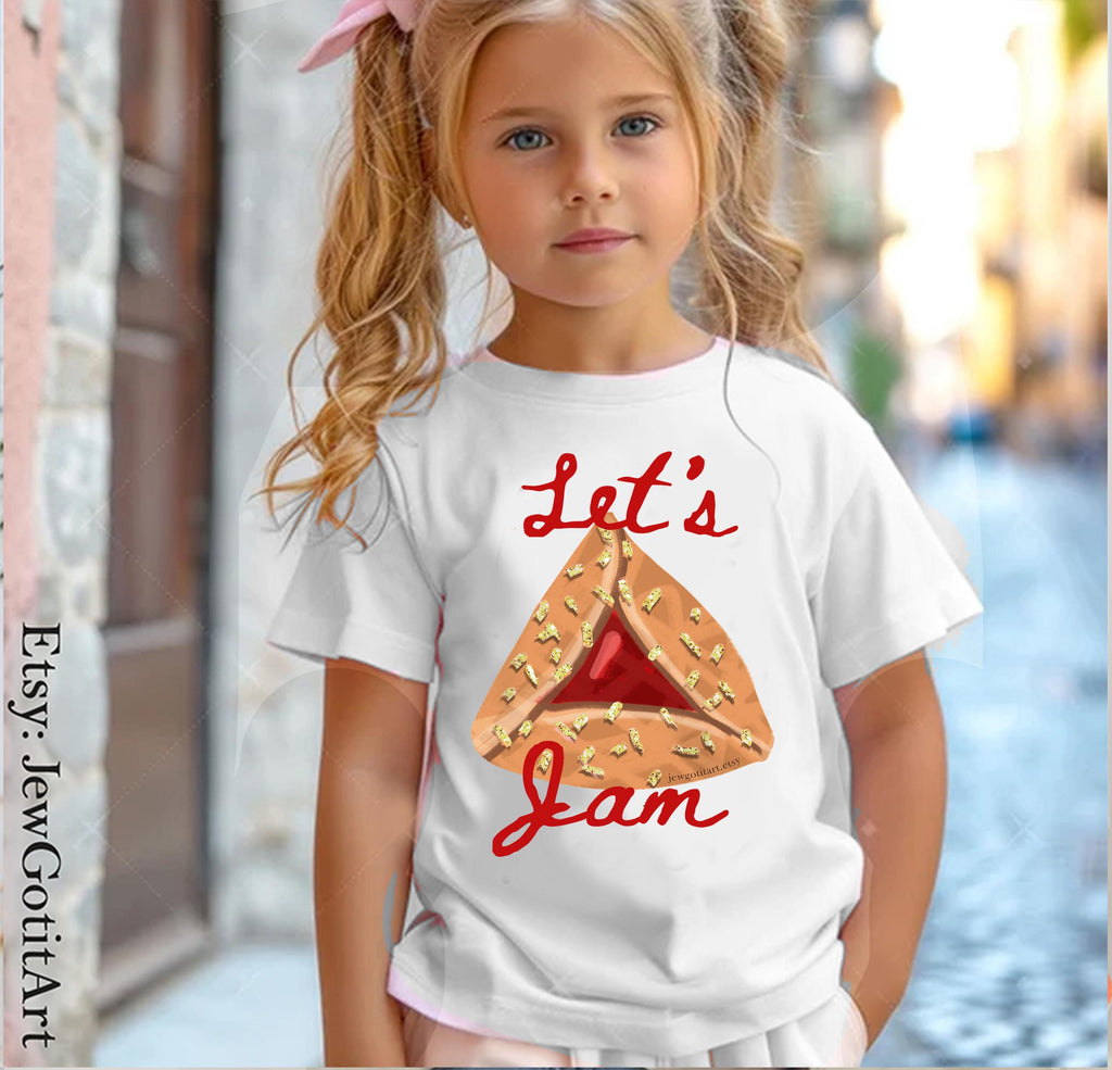 Hamantaschen Purim Sweatshirt Shirt Let’s Jam Purim Costume Israeli Artist Jewish Holiday Gift Yisrael Chai Cookie Shirt Purim Gift TShirt