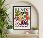 Harvest Wall Art 7 Species of Israel Botanical Print Shavuot Decor Farm Kitchen Art Jewish Holiday Gift Garden-Inspired Design Israel Art