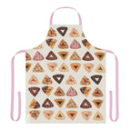 Purim Hamantaschen Apron Cookie kitchen jewish gifts israel art Mishloach Manot gifts kitchen decor apron women pattern Israeli Artist
