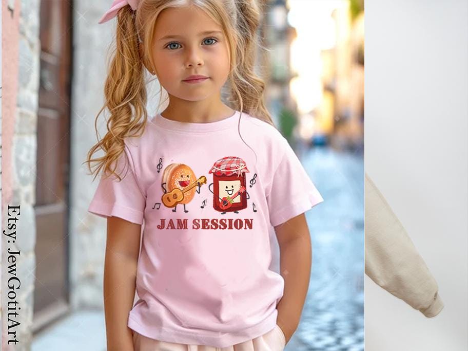 Let’s Jam Sweater | Hanukkah Shirt, Sweatshirt, Hoodie Unisex Jewish Gift Israel Art T-Shirt Jelly Donut Sweatshirt for Men & Women