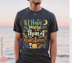 I Have More Than 4 Questions Passover Shirt | Funny Jewish Seder Tee Matzah & Wine Lover Shirt | Boho Passover Apparel Perfect Passover Gift