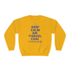 Am Yisrael Chai Keep Calm Sweater Unisex Crewneck Sweatshirt, Israel sweater, Jewish gift, jewgotitart, hanukkah, proud jew, israelite pride