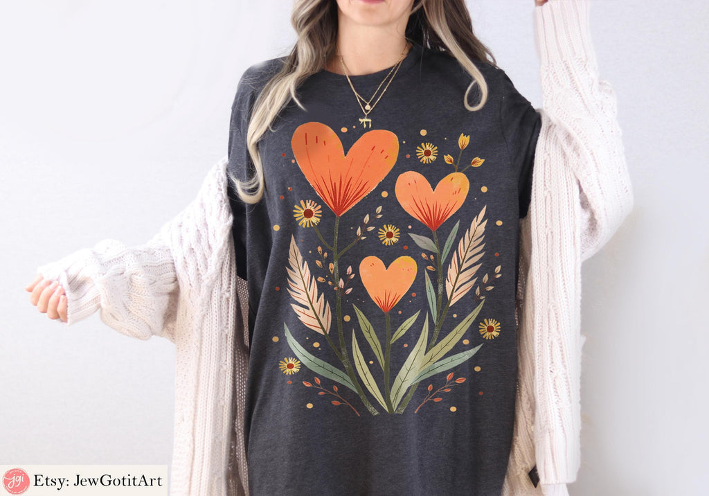 Am Yisrael Chai Heart Art Shirt - Jewish Pride Apparel