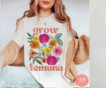 Grow Emuna Flower Shirt Flower T-shirt Am Yisrael Chai graphic tees tshirt Art jewish gift Israeli Artist Jewish Holiday Gifts Flowers Art