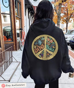 Shalom Peace Sign Sweater unisex Sweatshirt woman sweater kid shirt jewish gifts Israel Art Jewish Shirt Hanukkah Gifts Israeli Artist