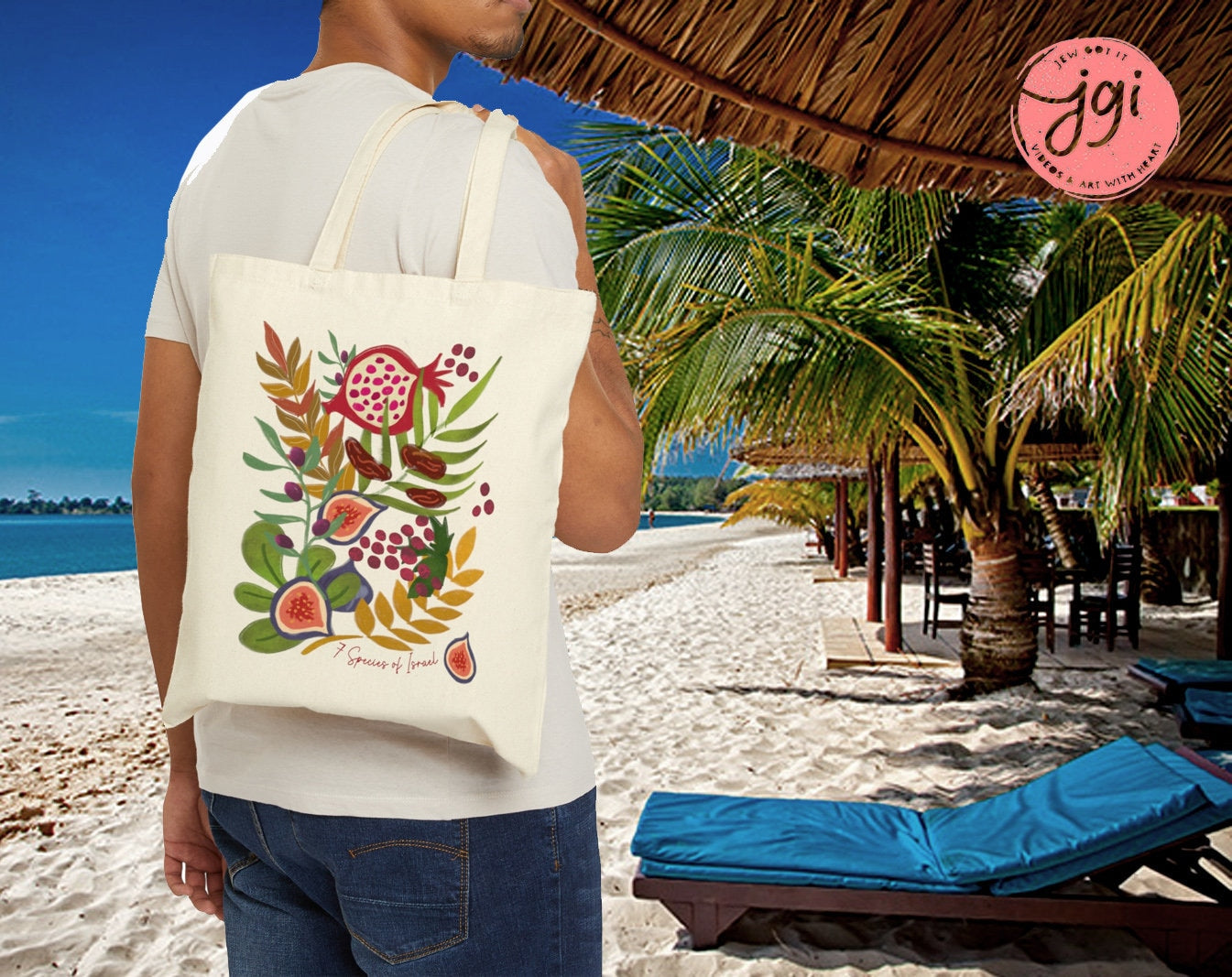 Fruits & Produce of Israel Tote Bag 7 Species