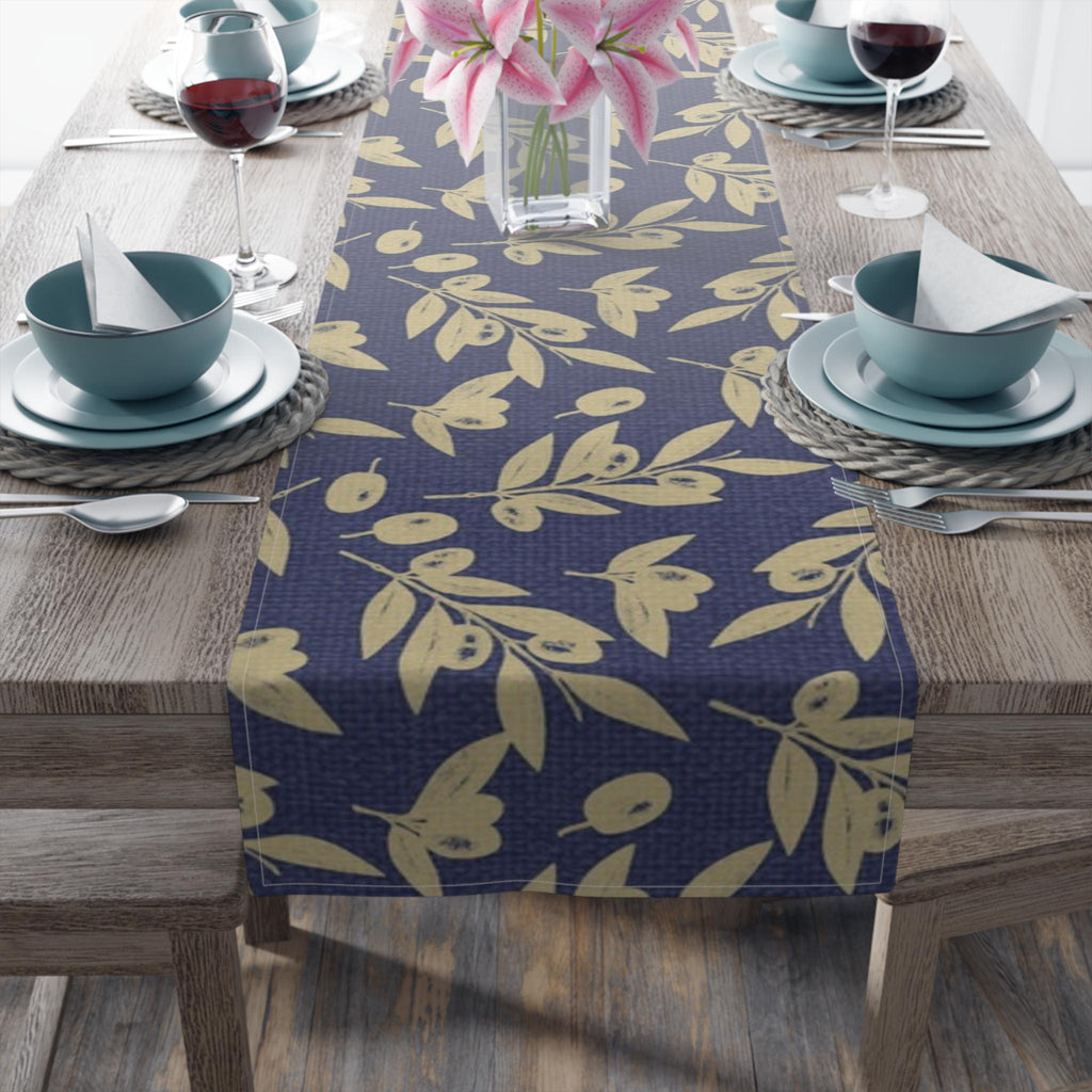 Hanukkah Kitchen Towel, Table Runner, Olives Olive oil Jewish gifts Israel Am Yisrael Chai jewish art table decor custom personalized gift