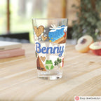 Passover Pint Glass 16oz Kids Gift Adult Jewish Holiday Drinkware Seder Table Decor Pesach Beer Mug Matzah Judaica Kitchen Gift Israel Art