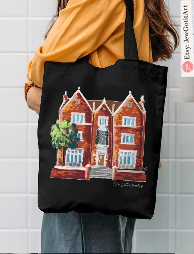 Chabad 770 Eastern Parkway Tote Bag Mug 11oz 15oz Am Yisrael Chai jewish art coffee cup Ceramic Mug Israel Jewish gift Hanukkah Israeli Art