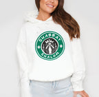 Starbucks Shabbat Shalom Hoodie Unisex Heavy Blend Hooded Sweatshirt, graphic, israel, art, jewish, jewish gift Israelite, Israeli Pride