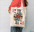 Purim Hamantaschen Tote Bag Mishloach Manot Queen Hearts Queen Esther Jewish Gift Israeli Art Yisrael Chai Megillah Costume Purim Holiday