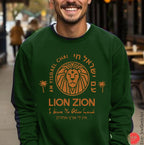 Zioness Am Yisrael Chai Sweater Lion Zion Sweatshirt graphic israel art jewish gift Israeli Pride Proud Jew I have no other Country Israeli