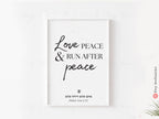 Love & Peace Framed Art Wall Poster Hebrew quote Inspirational Jewish Israeli Artist Motivational Quotes Torah Bible Verse Wall Decor Israel