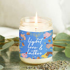 Hanukkah Candle, gift, Chanukah, hanukah, Scented Soy Candle, 9oz, lgith love latkes, menorah, art, jewish holiday, hanukkah decor