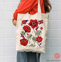 Flower Market Tel Aviv, Kalanit flower of Israel, gift, flower tote bag, flower bag, tote bag, cotton bag, israel, shopping bag, jewish gift