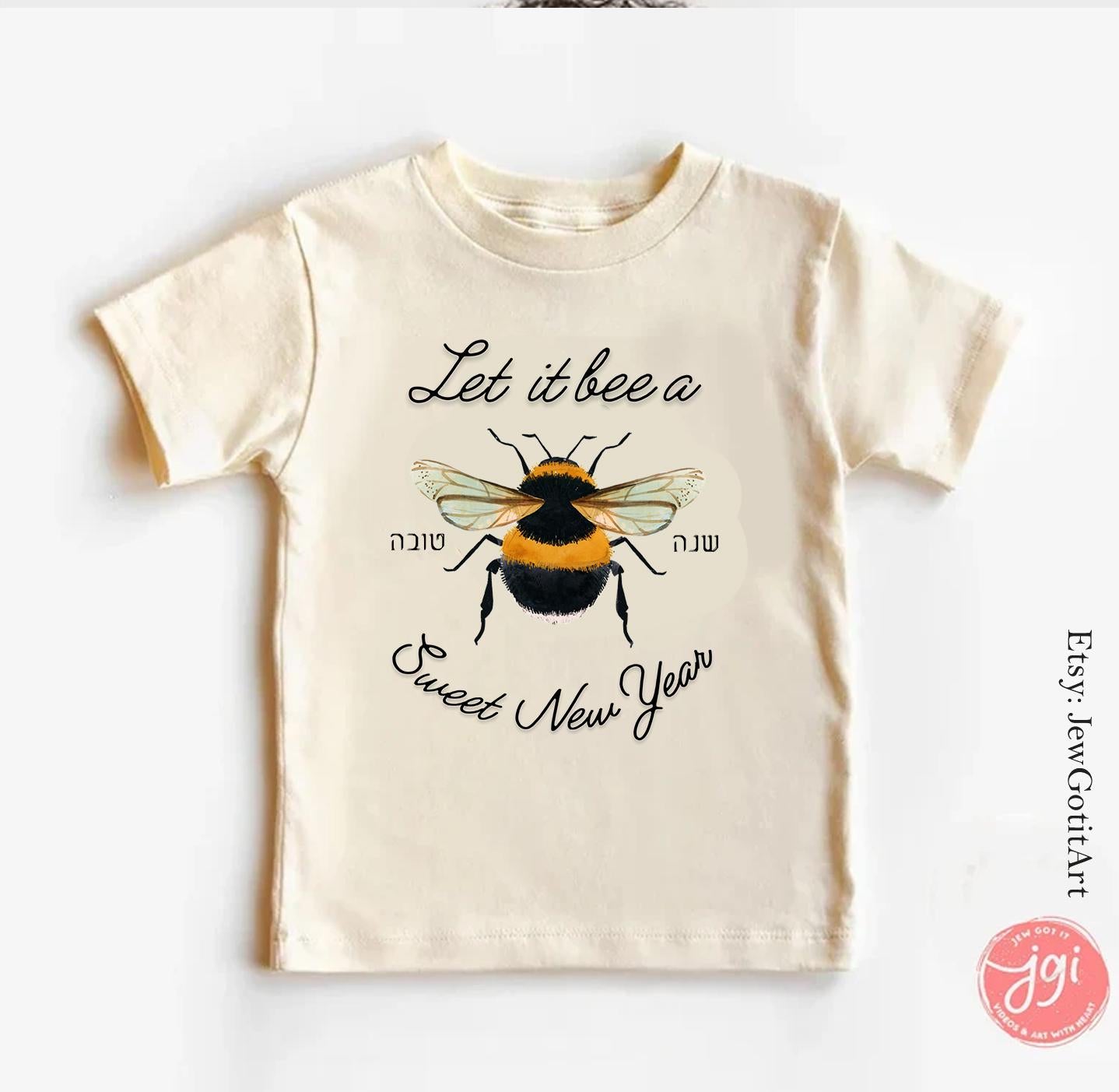 Shana Tova Kid Shirt Rosh Hashanah Apple Honey Shofar horn Sweatshirt onesie tshirt gift Jewish New Year, kid, customized personalized gifts