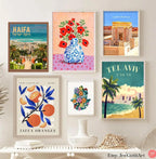 Eilat Israel Art Poster: Beach City Wall Art, Jewish Gift Am Yisrael Chai Jewish Gift Israeli Artist Gift Jewish Gifts Poster Israel Art