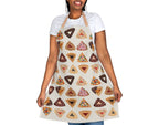 Purim Hamantaschen Apron Cookie kitchen jewish gifts israel art Mishloach Manot gifts kitchen decor apron women pattern Israeli Artist