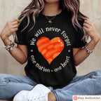 Flower Shirt Jewish T-shirt Gan Eden Flower Shirt We will never forget forgive Yisrael Chai Heart Israel Shirt