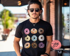 Hanukkah Donut Tshirt unisex Jelly Donuts Art Dessert Shirt woman man jewish gift Israel Design Jewish Shirt Chanukah Israeli Artist Holiday
