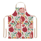 Pomegranate Apron, Rosh Hashanah kitchen jewish gifts israel art israeli Kitchen Gifts fruit art kitchen decor apron for women Fruit pattern
