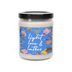 Hanukkah Candle, gift, Chanukah, hanukah, Scented Soy Candle, 9oz, lgith love latkes, menorah, art, jewish holiday, hanukkah decor