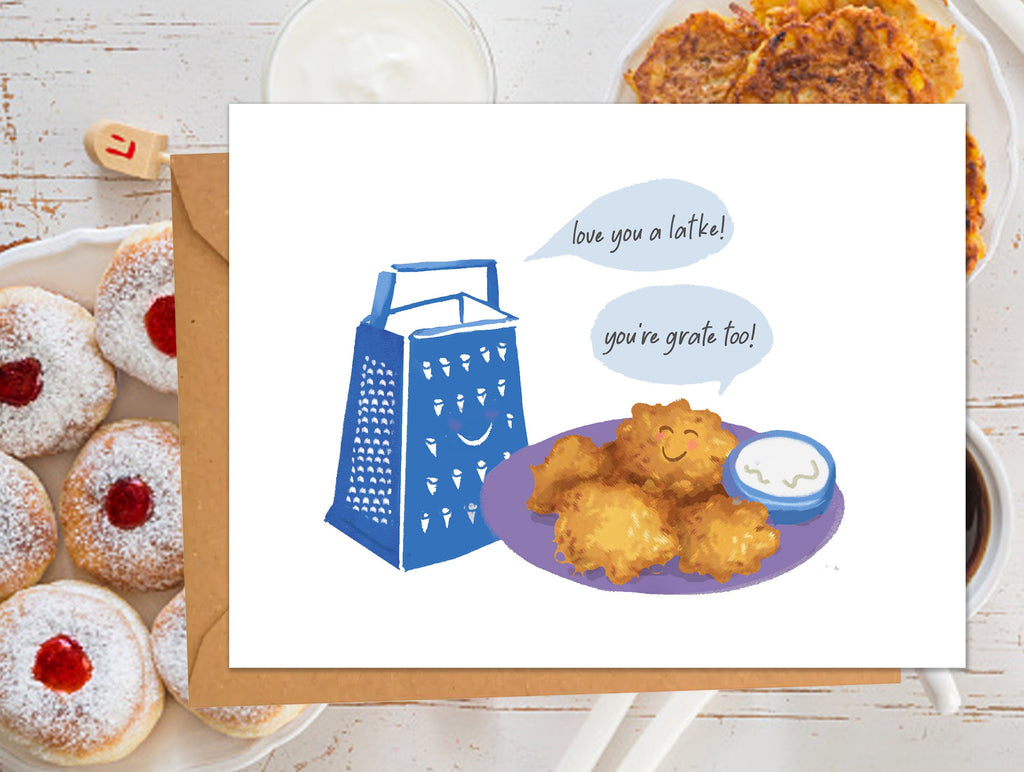 Hanukkah Cards Set Holiday Menorah Flower Card Happy Hanukkah Greeting Cards Beautiful Chanukah Card Set Funny fun colorful Chanukah Cards